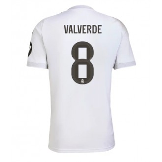 Real Madrid Federico Valverde #8 Hjemmedrakt 2025-26 Kortermet Real Madrid Federico Valverde #8 Hjemmedrakt 2025-26 Kortermet